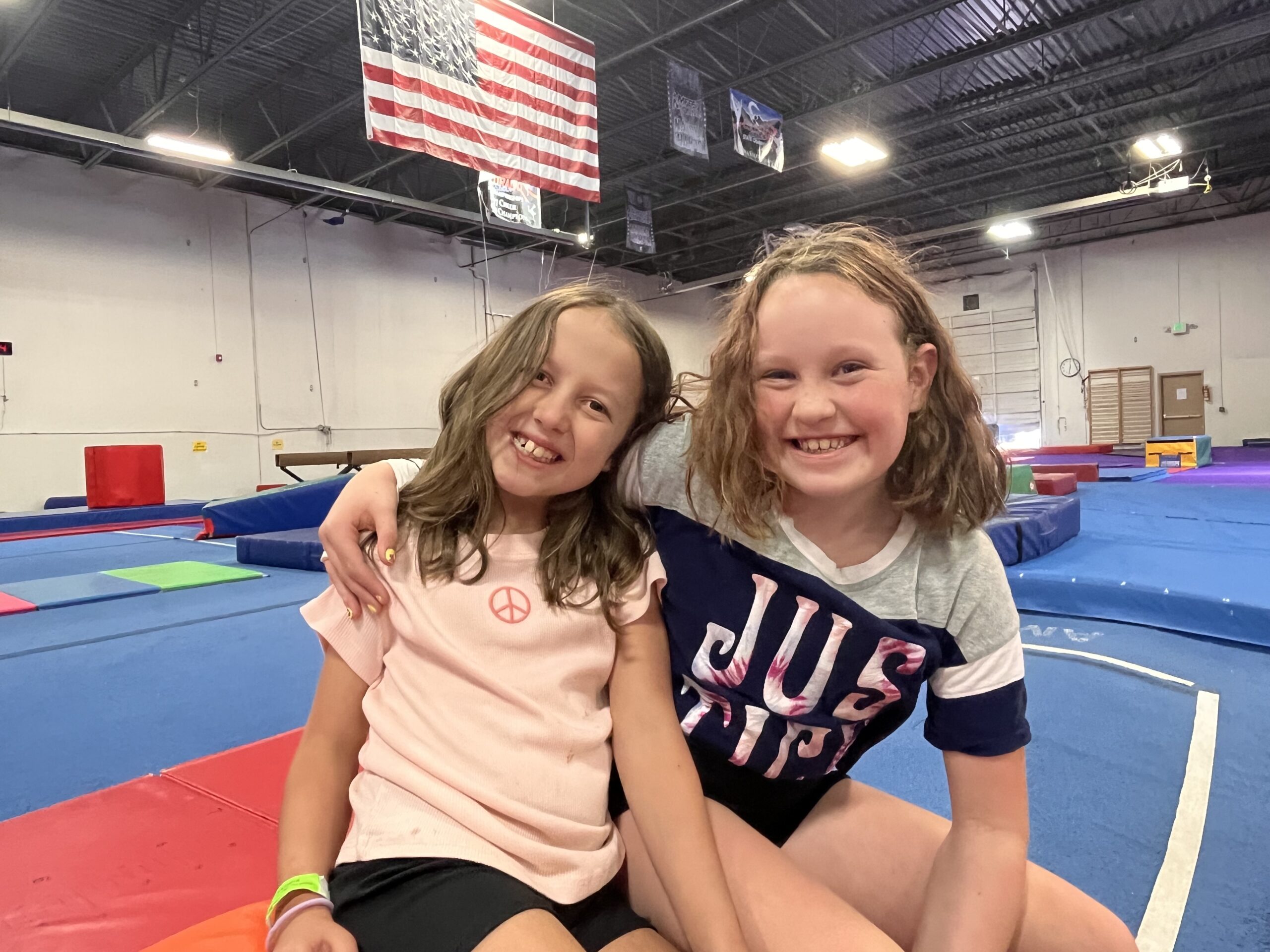 Two Girls Gymnastics Bar